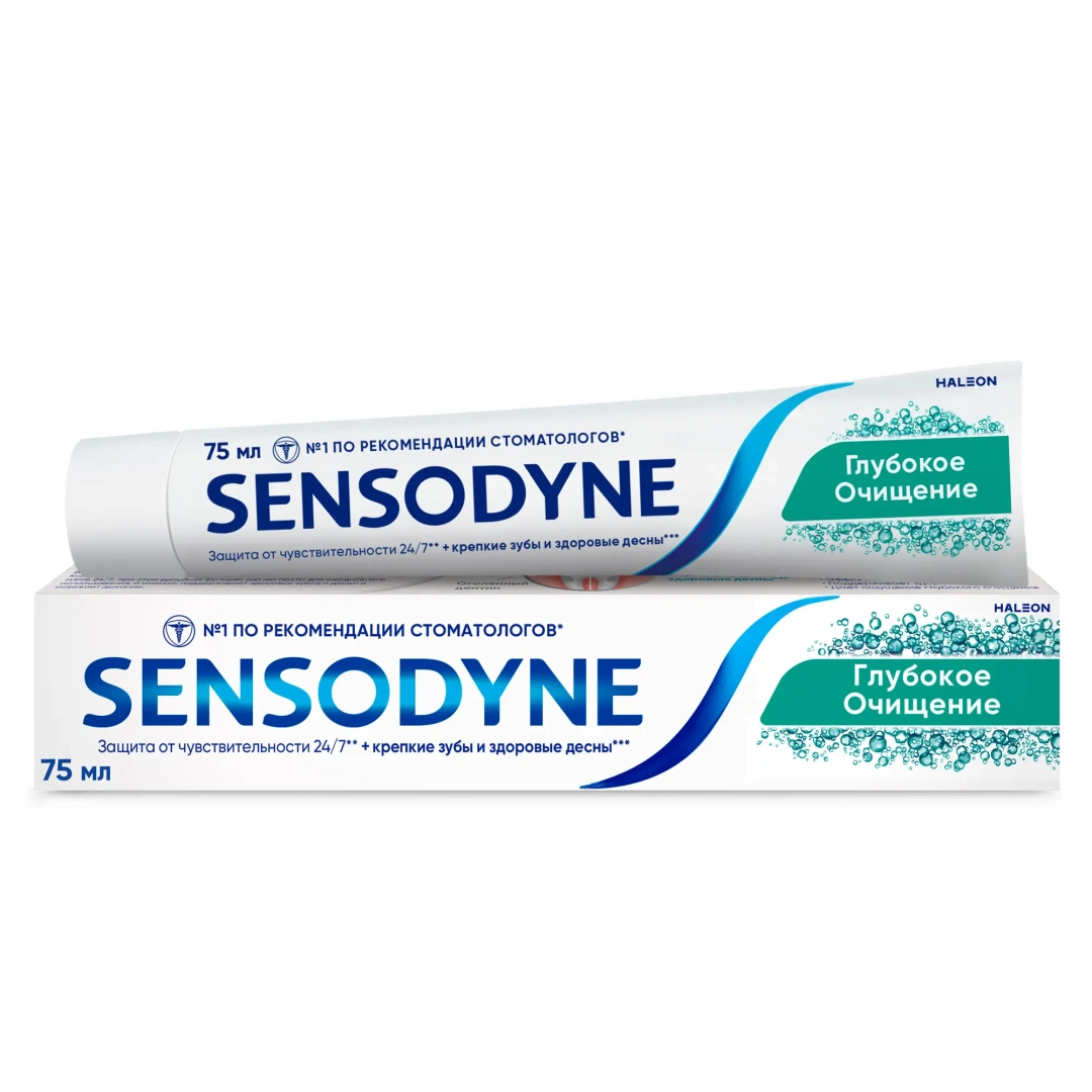 SENSODYNE паста зубная глубокое очищение 75мл